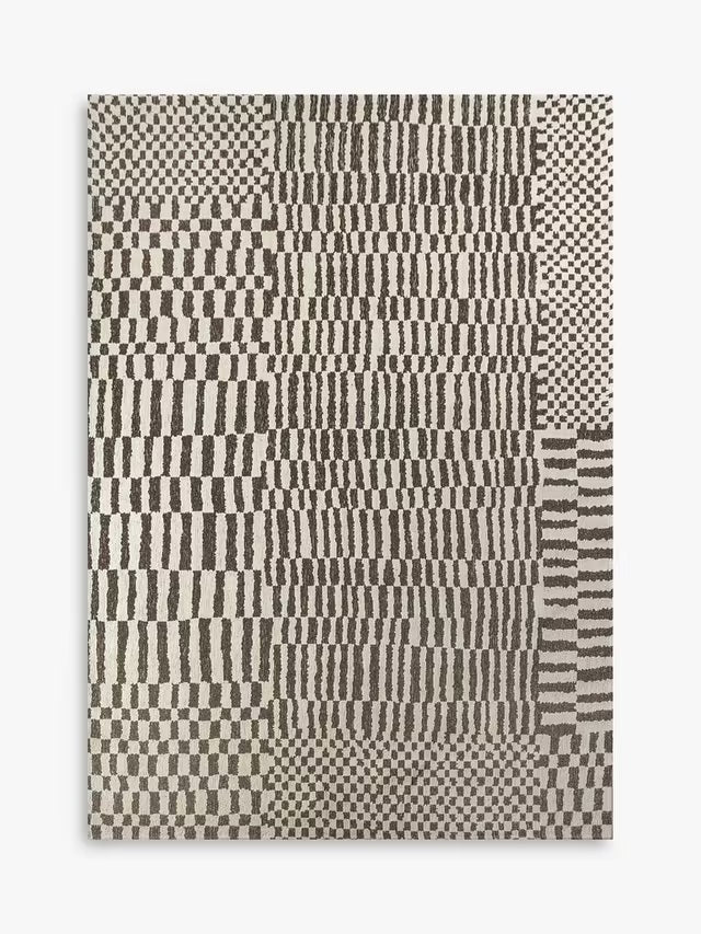 Louis De Poortere Berber Caidal Indoor Rug L280 x W200cm - Black/White - Kazoop 
