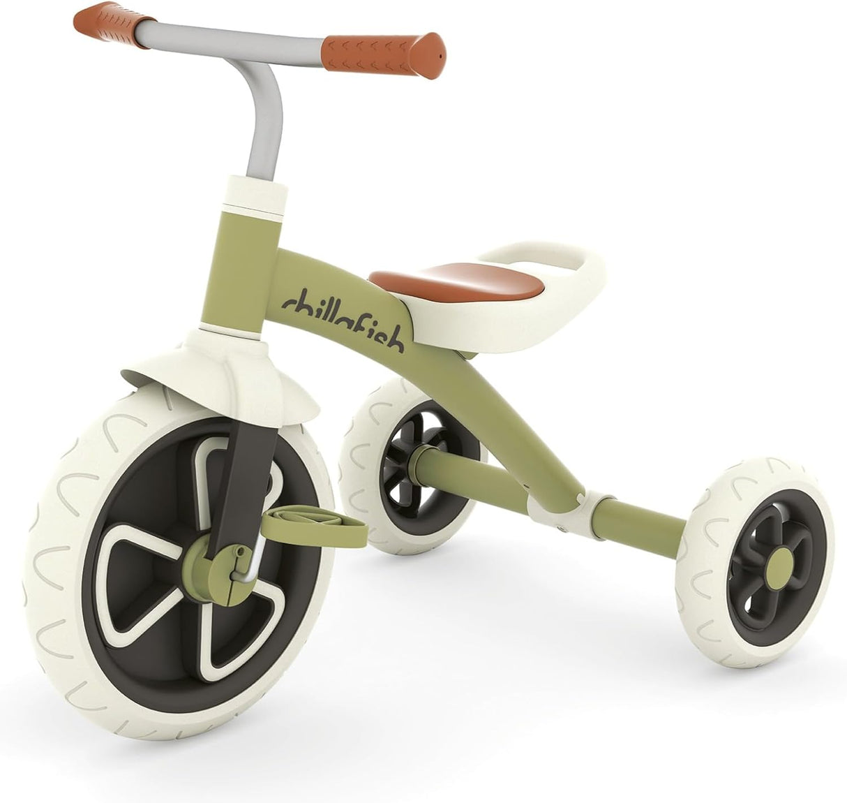 Chillafish Ziggis 2-5 Years Toddler Kids Ride-On Tricycle - Olive Green