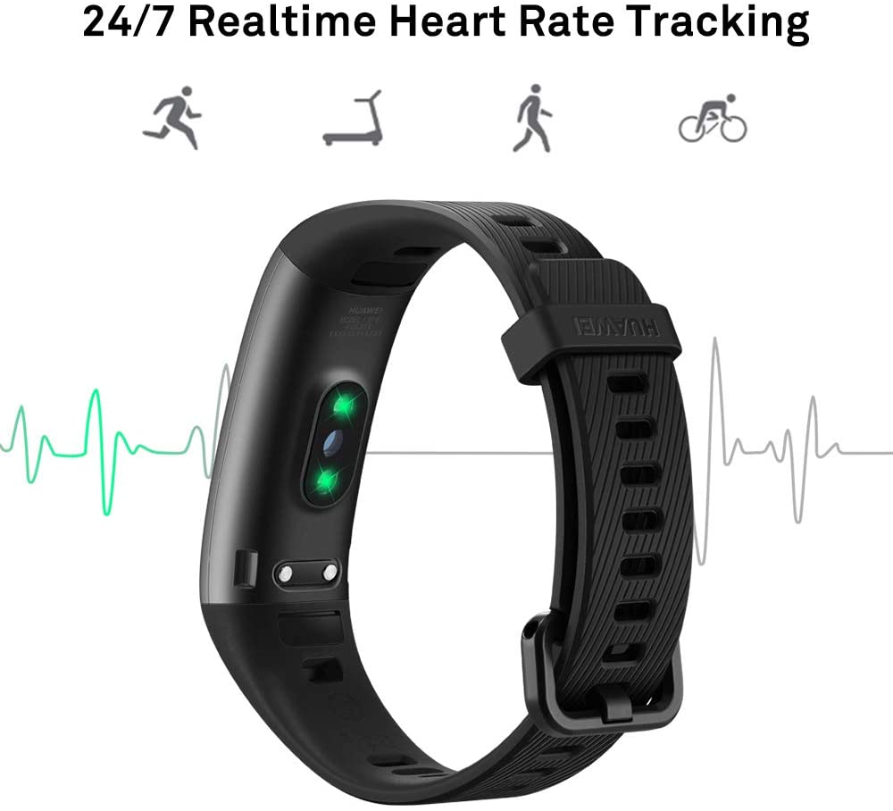 Huawei Band 3 Pro Activity Tracker 0.95" AMOLED Touchscreen - Black - Kazoop 