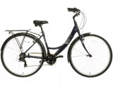 Apollo Elyse Womens 21-Speed 700c Alloy Hybrid Bike - Medium Frame - Navy
