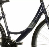 Apollo Elyse Womens 21-Speed 700c Alloy Hybrid Bike - Medium Frame - Navy