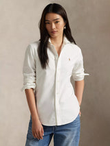 Ralph Lauren Women's Polo Classic Long Sleeve Cotton Shirt - White - UK 8