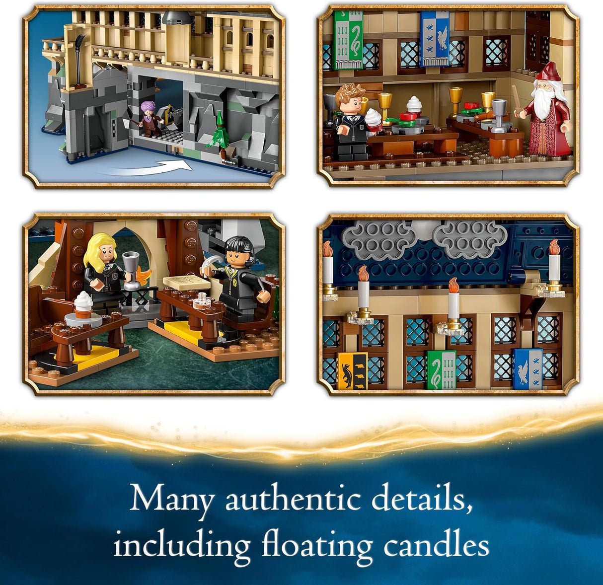 LEGO Harry Potter 76435 Hogwarts Castle: The Great Hall Toy Playset - Kazoop 