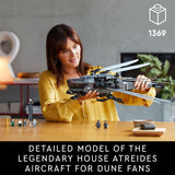 LEGO 10327 Icons Dune Atreides Royal Ornithopter Model Kit for Adults - Kazoop 