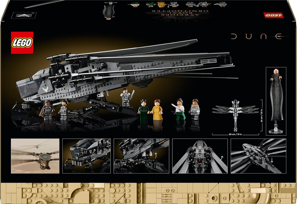 LEGO 10327 Icons Dune Atreides Royal Ornithopter Model Kit for Adults - Kazoop 