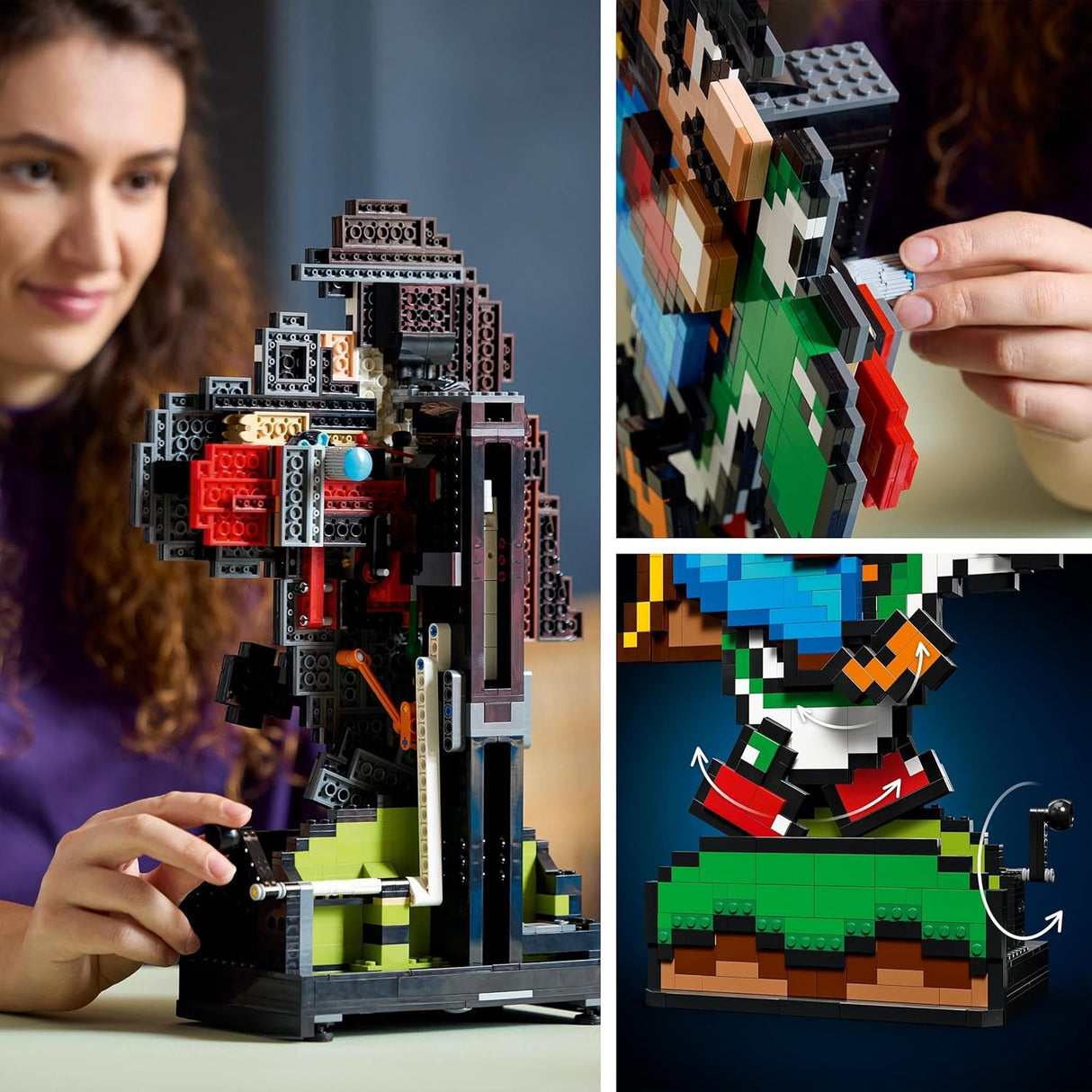 LEGO Super Mario 71438 Mario & Yoshi Pixelated Character Figure Building Set