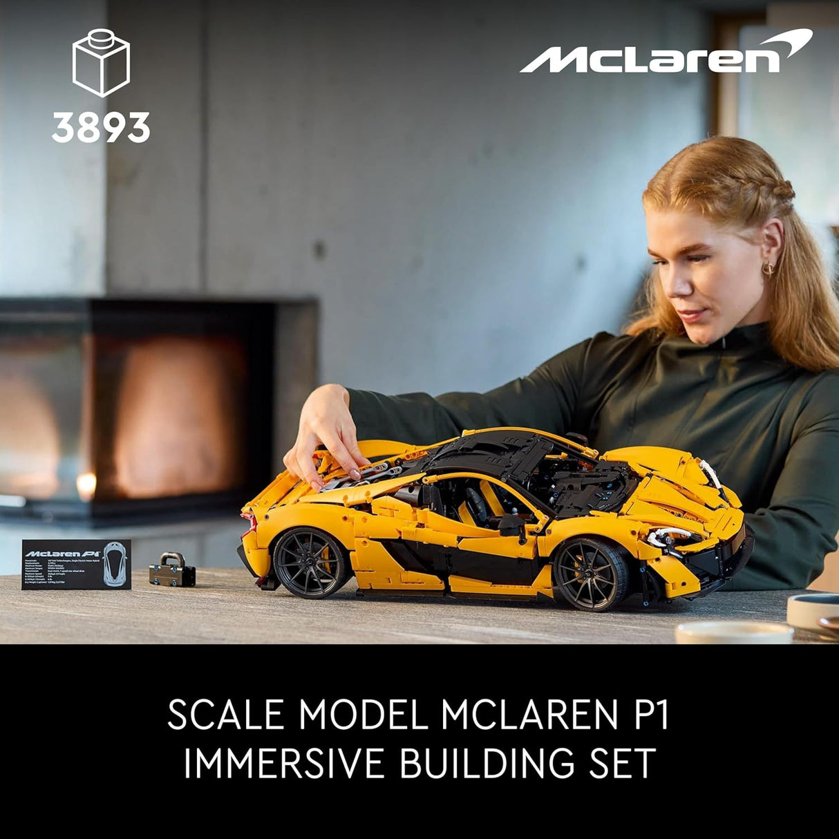 LEGO Technic Ultimate 42172 McLaren P1 Car Building Set for Adults - Kazoop 