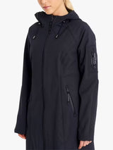Ilse Jacobsen Hornbæk Women's Breathable Long Utility Raincoat - Navy - UK 8