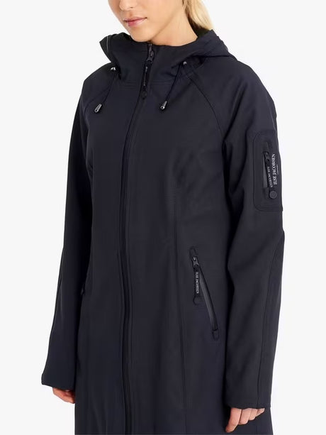 Ilse Jacobsen Hornbæk Women's Breathable Long Utility Raincoat - Navy - UK 8