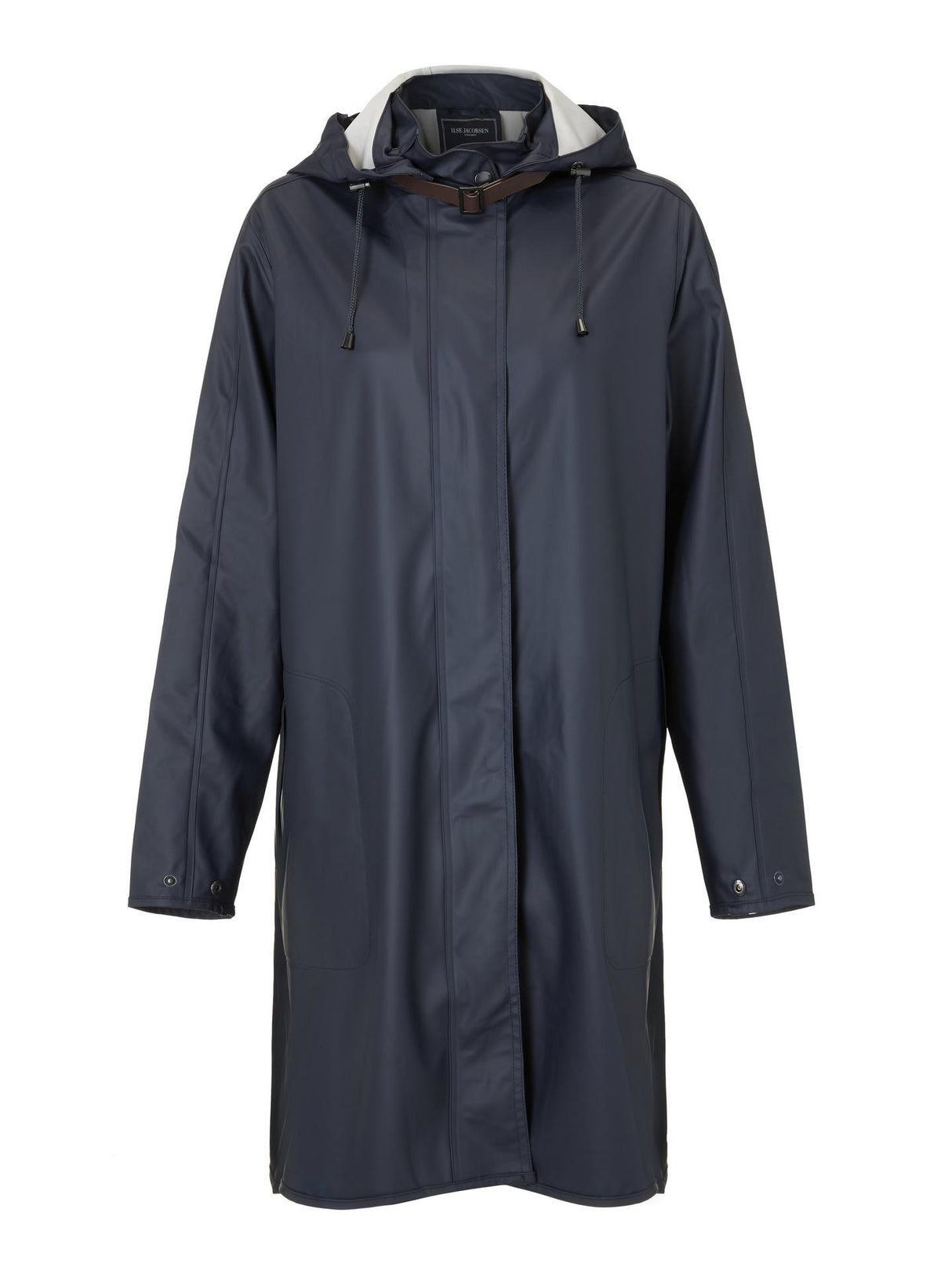 Ilse Jacobsen Hornbæk Women's A-Line Waterproof Raincoat - Dark Indigo - UK8