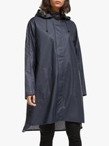 Ilse Jacobsen Hornbæk Women's A-Line Waterproof Raincoat - Dark Indigo - UK8