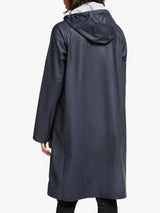 Ilse Jacobsen Hornbæk Women's A-Line Waterproof Raincoat - Dark Indigo - UK8