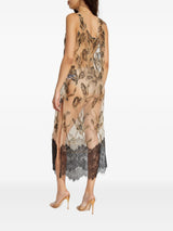 Munthe Women's Natural Lazo Floral-Lace Embellished Maxi Dress Size 44 Black