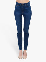 Paige Margot High Rise Ultra Skinny Jeans Brentwood Mid Wash Blue - Size 25