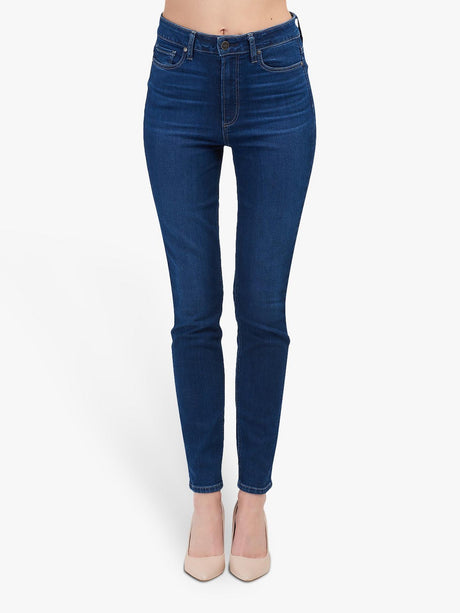 Paige Margot High Rise Ultra Skinny Jeans Brentwood Mid Wash Blue - Size 25