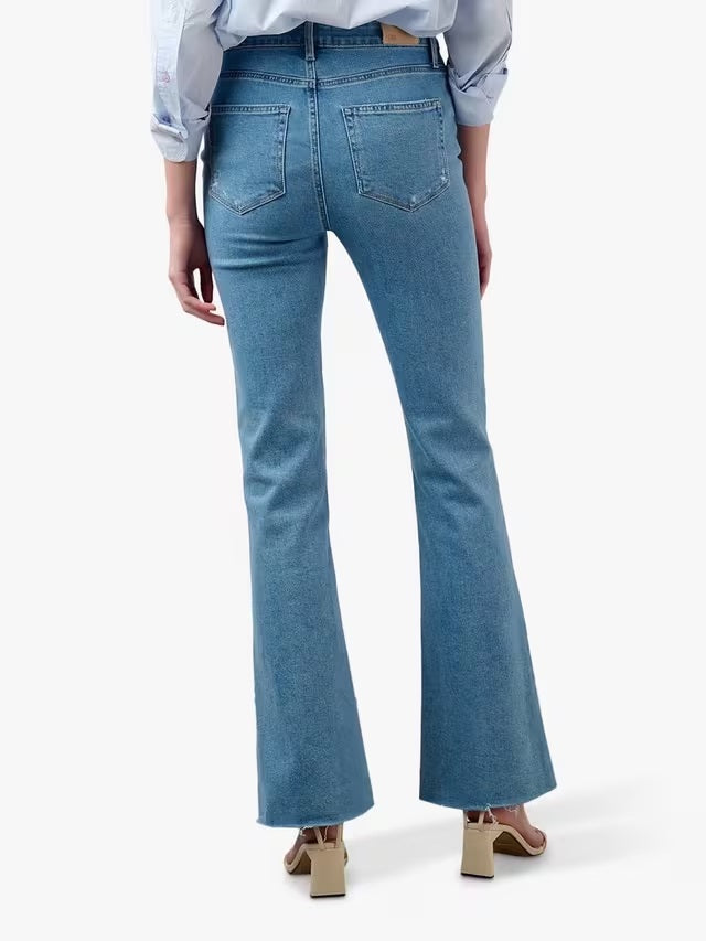PAIGE Women's Laurel Canyon High Rise Flare Bootcut Jeans - Folk - Size 27