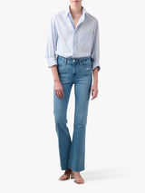 PAIGE Women's Laurel Canyon High Rise Flare Bootcut Jeans - Folk - Size 27