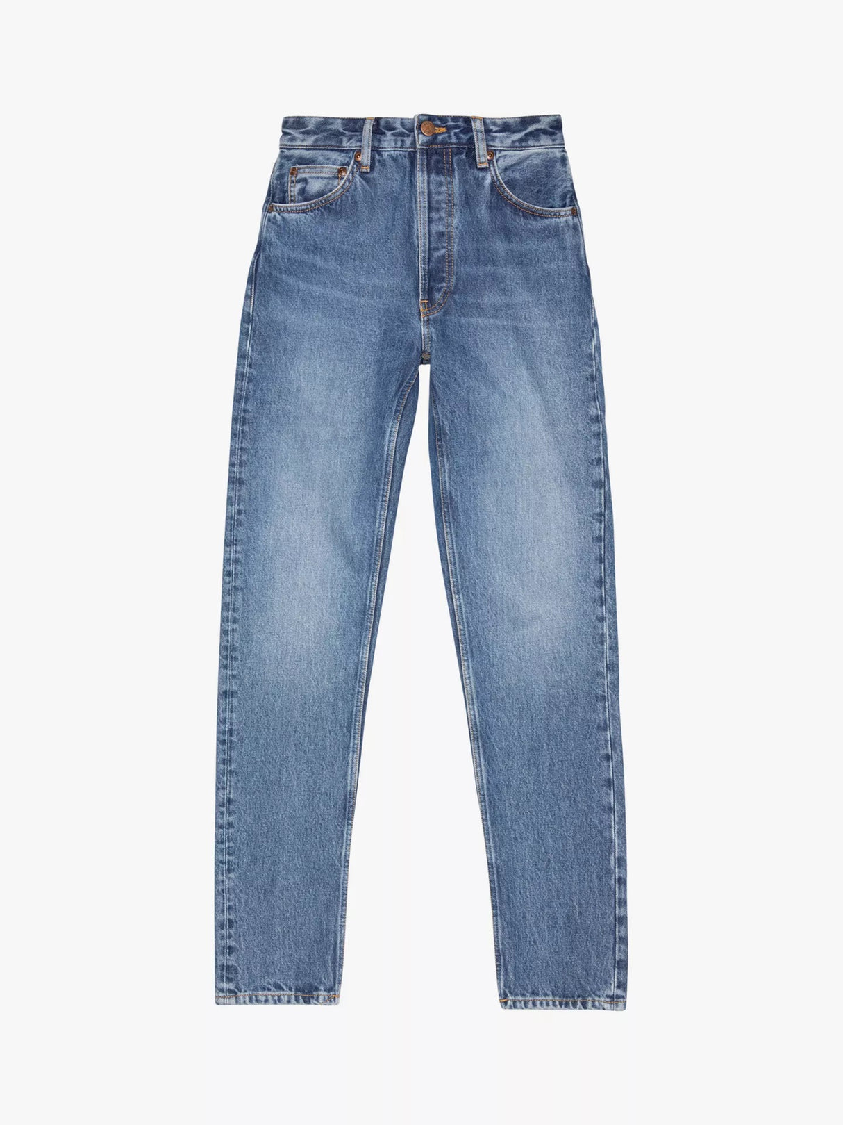 Nudie Jeans Women's Breezy Dreamer Tapered High Rise Jeans - Blue - W26/L26