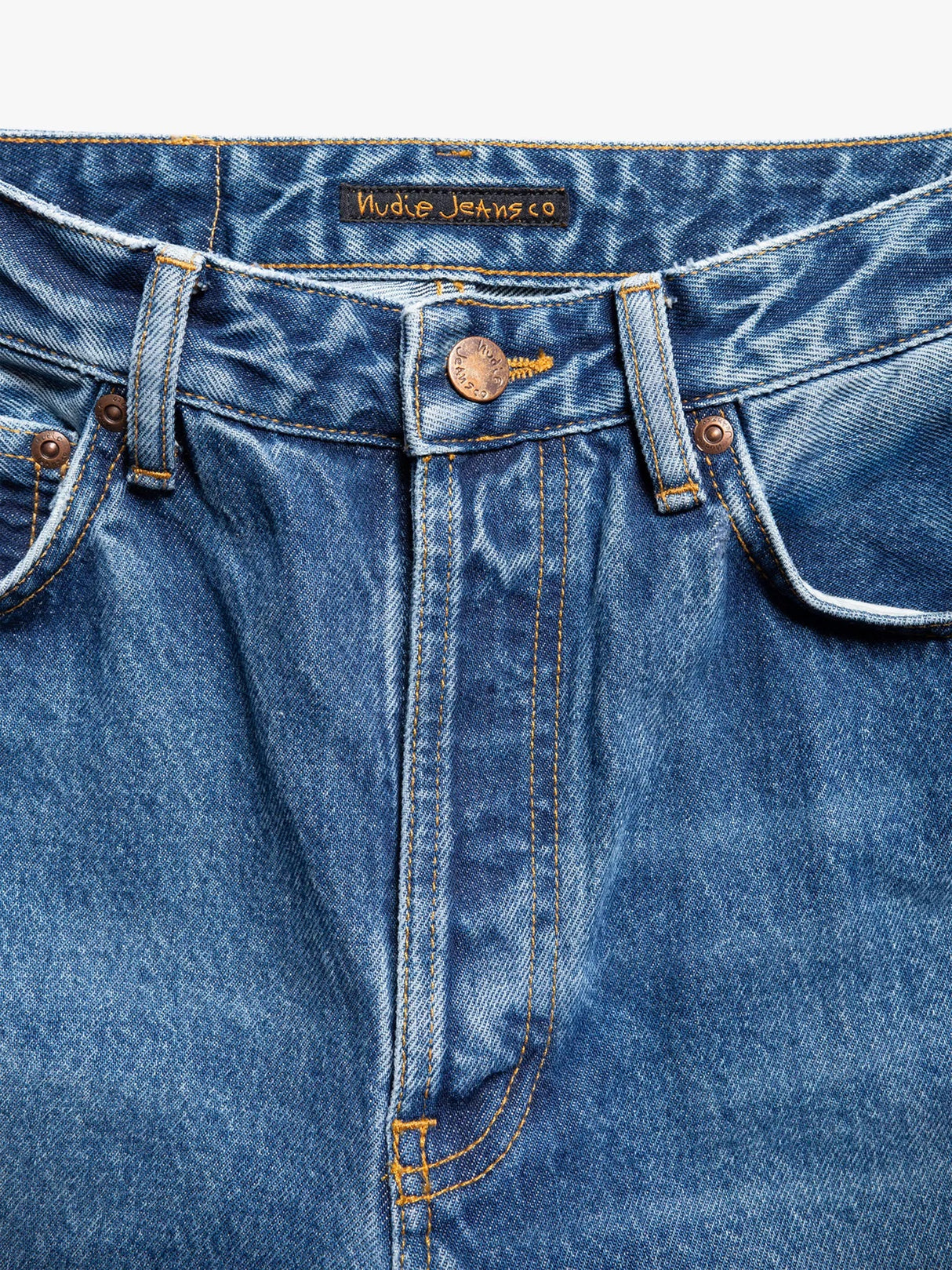 Nudie Jeans Women's Breezy Dreamer Tapered High Rise Jeans - Blue - W26/L26