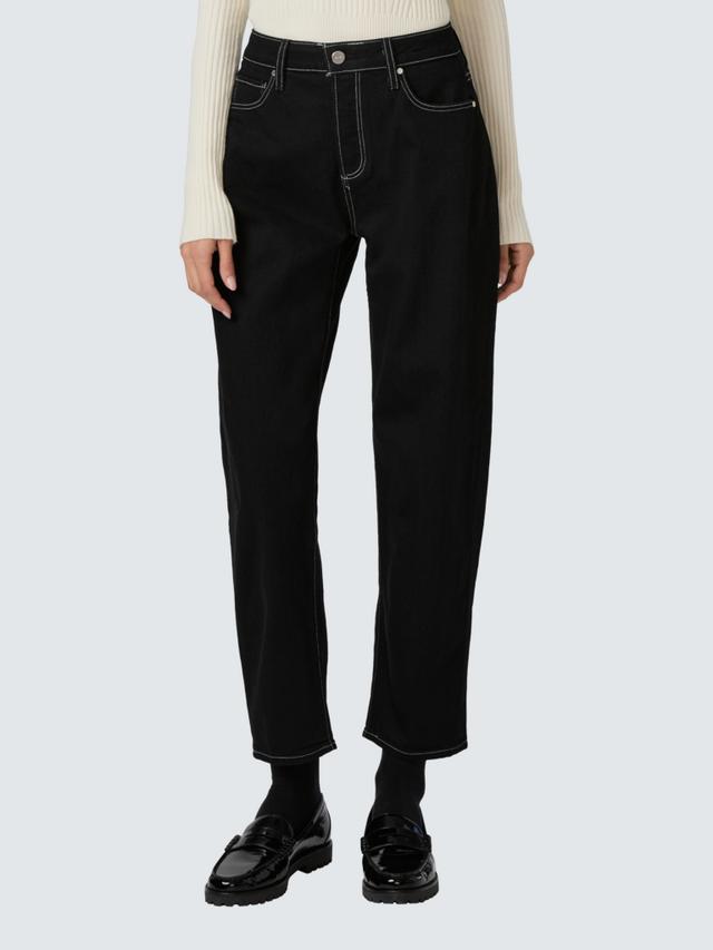 Paige Alexis Womens Cotton Straight Ankle Jeans Twilight Black - Size 32