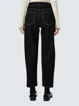 Paige Alexis Womens Cotton Straight Ankle Jeans Twilight Black - Size 32