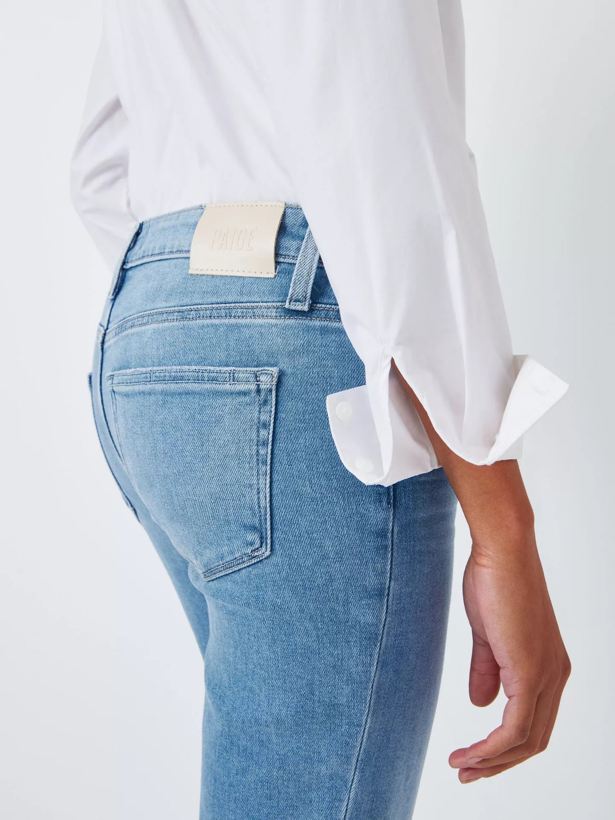 PAIGE Women's Cindy High Rise Straight Leg Light Jeans - Canvases - Size 26