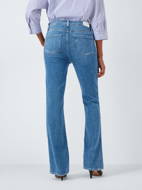 PAIGE High Rise Laurel Canyon Bootcut Jeans Rock Show Distress - Size 32