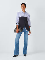 PAIGE High Rise Laurel Canyon Bootcut Jeans Rock Show Distress - Size 32