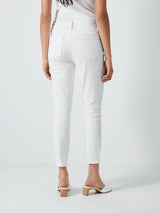 Paige Hoxton Womens High Rise Crop Cotton Skinny Jeans Crisp White - Size 8