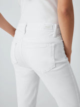 Paige Hoxton Womens High Rise Crop Cotton Skinny Jeans Crisp White - Size 8
