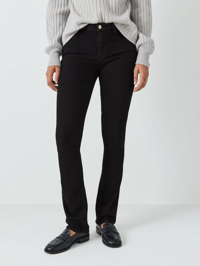 Frame Le Mini Bootcut Womens Casual Cotton Blend Zip Jeans Black - Size 28