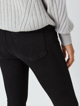 Frame Le Mini Bootcut Womens Casual Cotton Blend Zip Jeans Black - Size 28