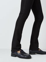 Frame Le Mini Bootcut Womens Casual Cotton Blend Zip Jeans Black - Size 28