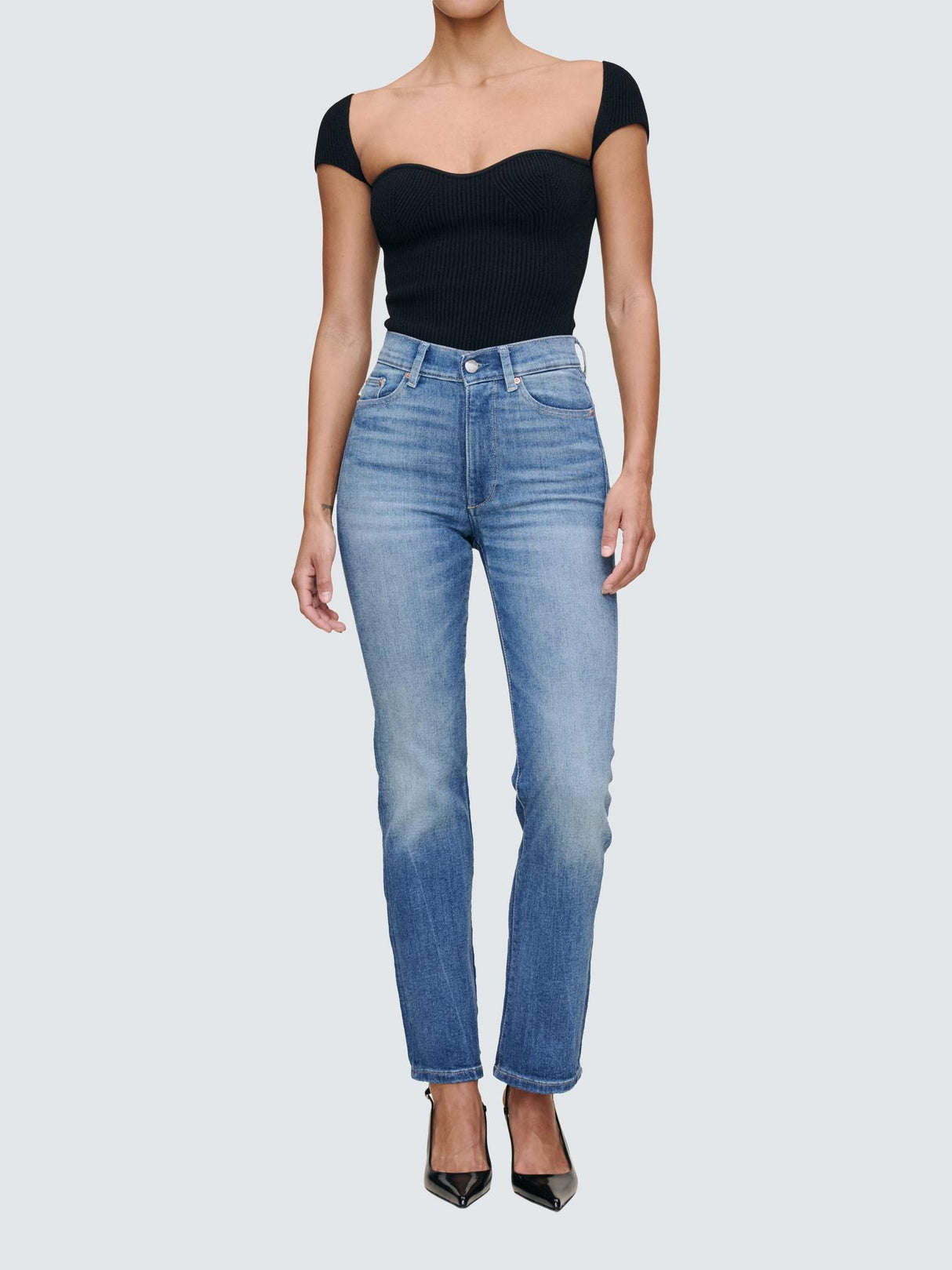 DL1961 Halle Straight Leg High Rise Instasculpt Jeans Palm Springs - Size 26