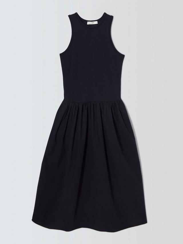 FRAME Racerback Womens Regular Fit Cotton Sleeveless Tank Dress - Black - XL