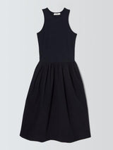 FRAME Racerback Womens Regular Fit Cotton Sleeveless Tank Dress - Black - XL