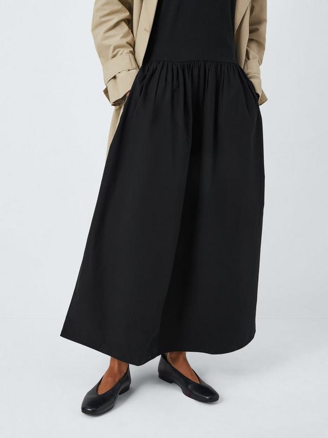 FRAME Racerback Womens Regular Fit Cotton Sleeveless Tank Dress - Black - XL