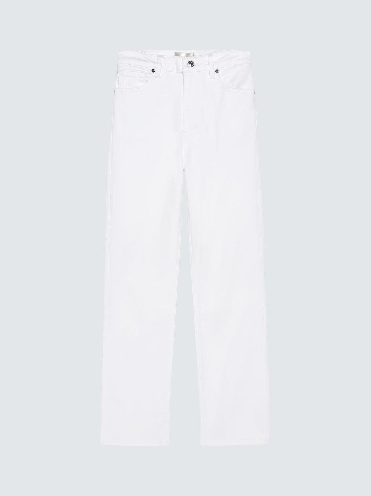 Frame Womens Pencil Cropped Slim Straight Cotton Jeans - White - Size 27