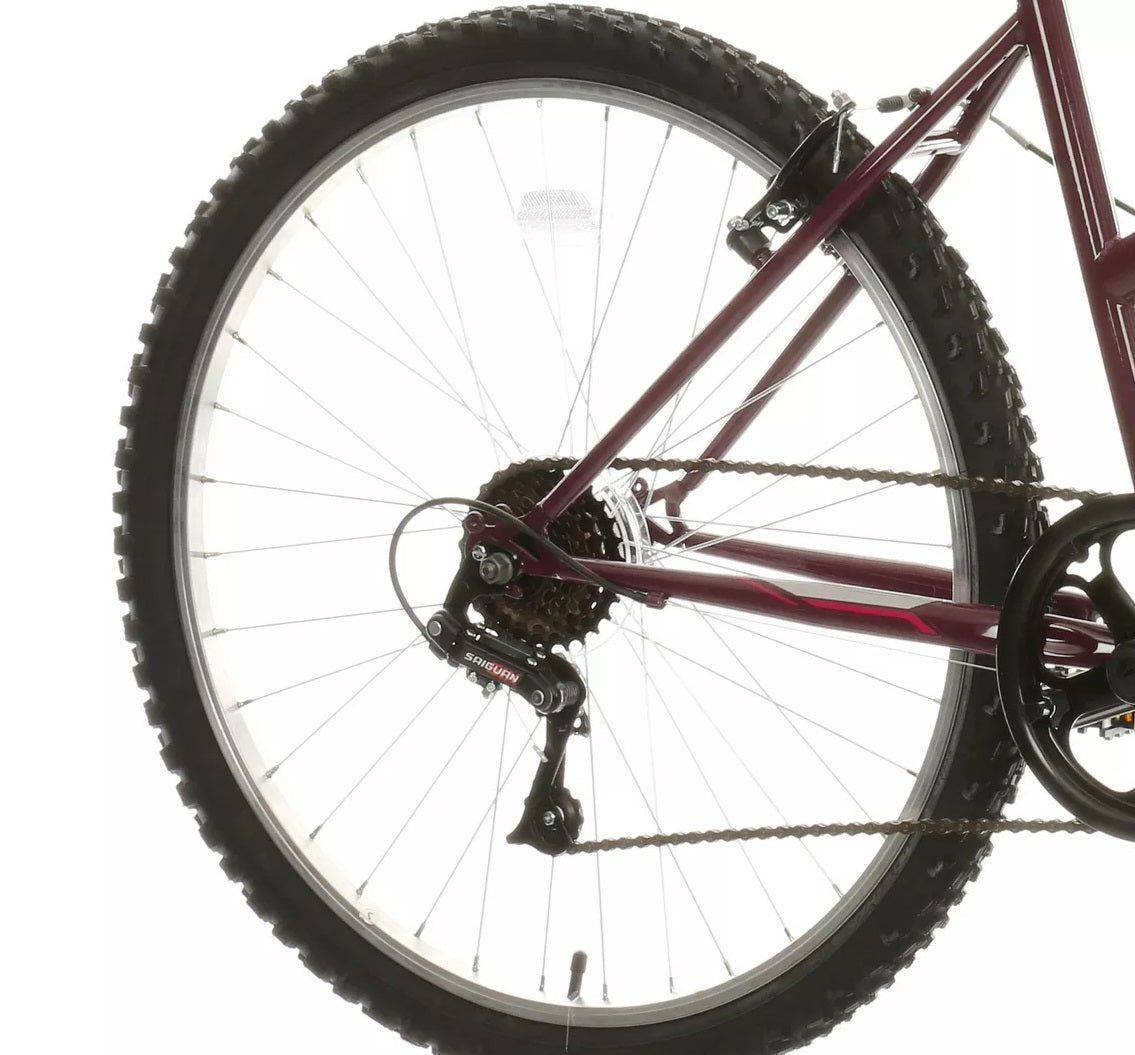 Indi ATB 1 Womens 6-Speed V-Brakes Medium 17'' Frame Mountain Bike - Purple