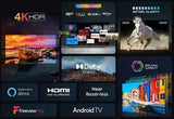 TCL 43P755K 4K Ultra HD HDR LED 43'' Smart Android TV with Freeview Play