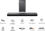 TCL S55HK 2.1Ch Bluetooth Compact Soundbar with Wireless Sub - Titanium