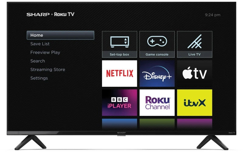 Sharp 2T-C43GD2025K HDR Dolby Digital Smart Full HD LED 43'' Roku TV - Black