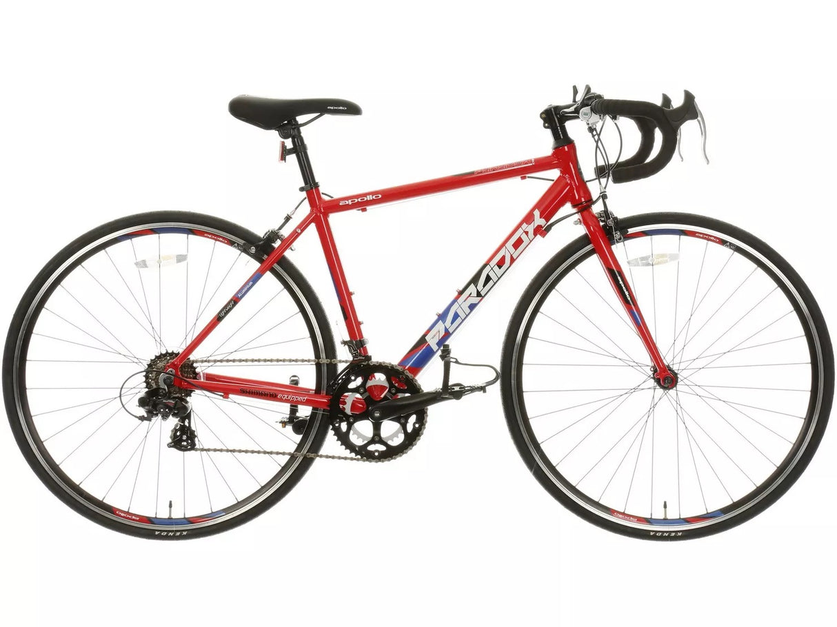 Apollo Paradox Mens 14-Speed 700c Road Bike - Large 54cm Alloy Frame - Red