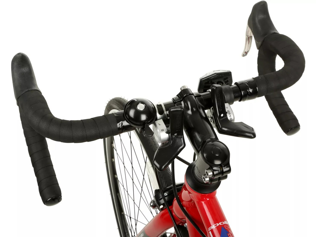 Apollo Paradox Mens 14-Speed 700c Road Bike - Large 54cm Alloy Frame - Red