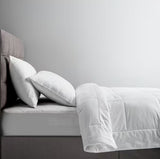 John Lewis Natural Collection White 3-4 Tog Mulberry Silk Duvet - King Size