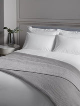 John Lewis Mini Stitch Quilted Bedspread 100% Cotton L260 x W250cm - Grey - Kazoop 