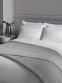 John Lewis Mini Stitch Quilted Bedspread 100% Cotton L260 x W250cm - Grey - Kazoop 