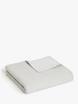 John Lewis Mini Stitch Quilted Bedspread 100% Cotton L260 x W250cm - Grey - Kazoop 