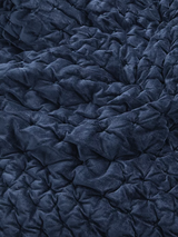 John Lewis Boutique Hotel Velvet Stitch Throw L260 x W250cm - Navy - Kazoop 