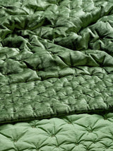 John Lewis Boutique Hotel Velvet Stitch Quilted Bedspread L260 x 250cm Green - Kazoop 